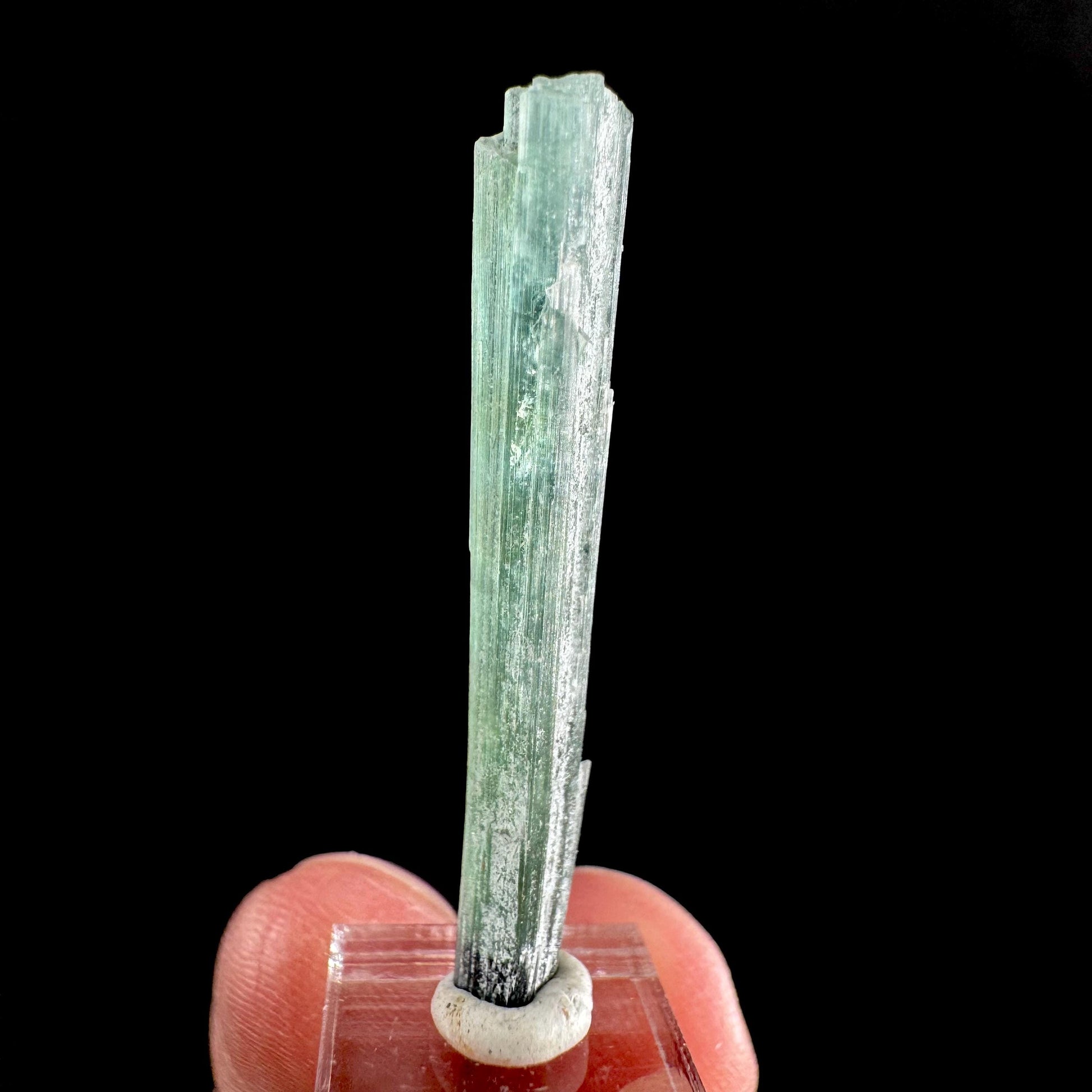 Indicolite Tourmaline Crystal | Natural Blue-Green Mineral Specimen from Pakistan