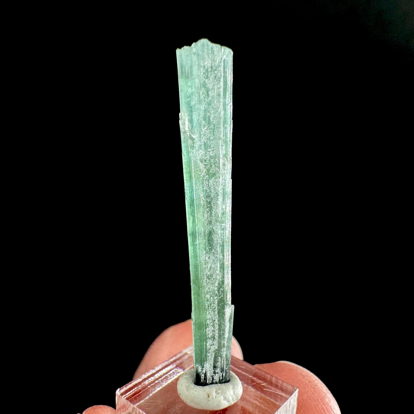 Indicolite Tourmaline Crystal | Natural Blue-Green Mineral Specimen from Pakistan