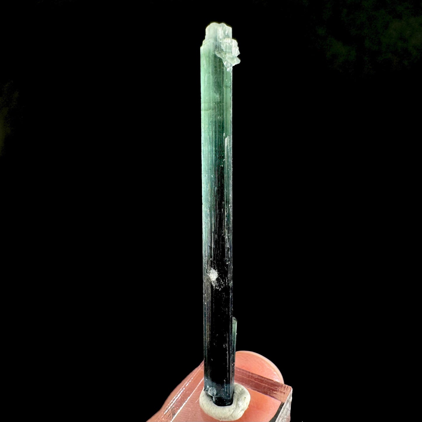 Indicolite Tourmaline Crystal | Natural Blue-Green Mineral Specimen from Pakistan