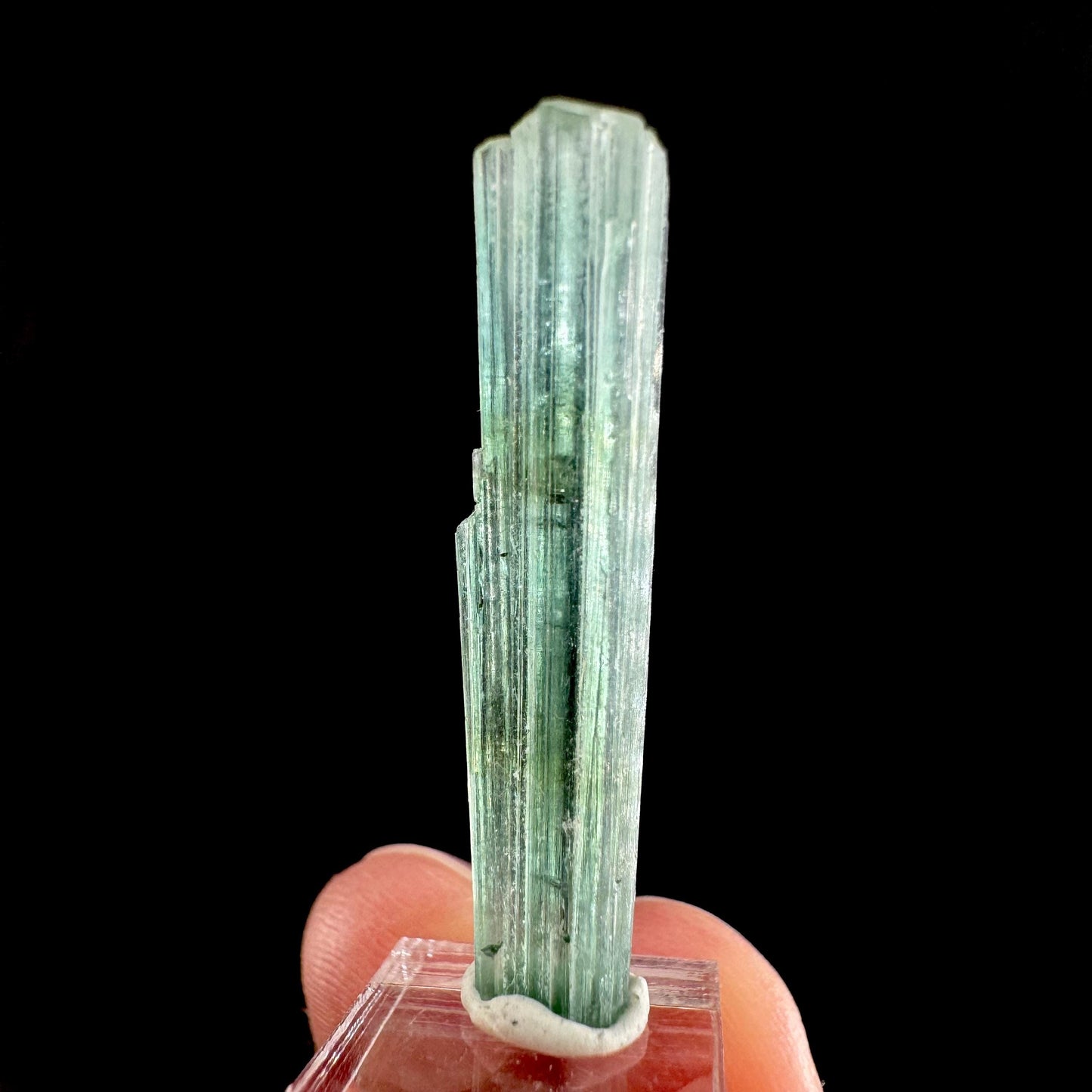 Indicolite Tourmaline Crystal | Natural Blue-Green Mineral Specimen from Pakistan