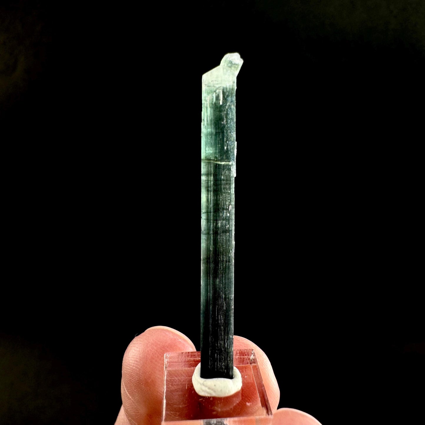 Indicolite Tourmaline Crystal | Natural Blue-Green Mineral Specimen from Pakistan