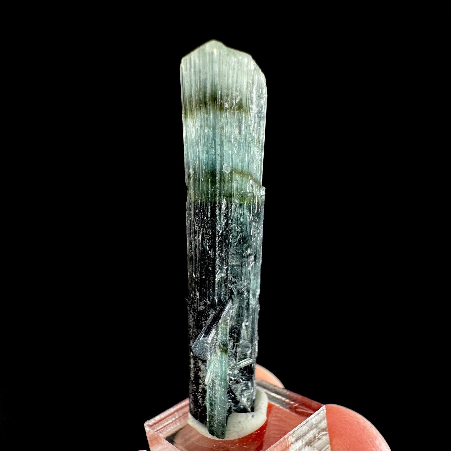 Indicolite Tourmaline Crystal | Natural Blue-Green Mineral Specimen from Pakistan