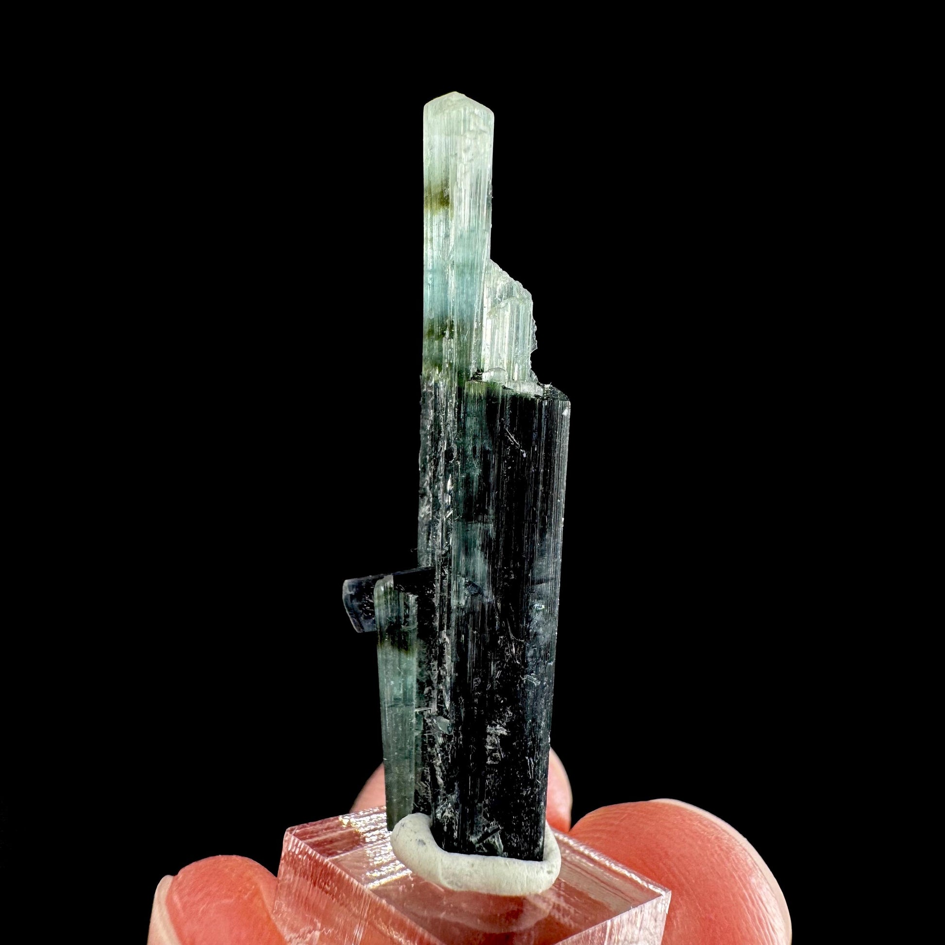 Indicolite Tourmaline Crystal | Natural Blue-Green Mineral Specimen from Pakistan