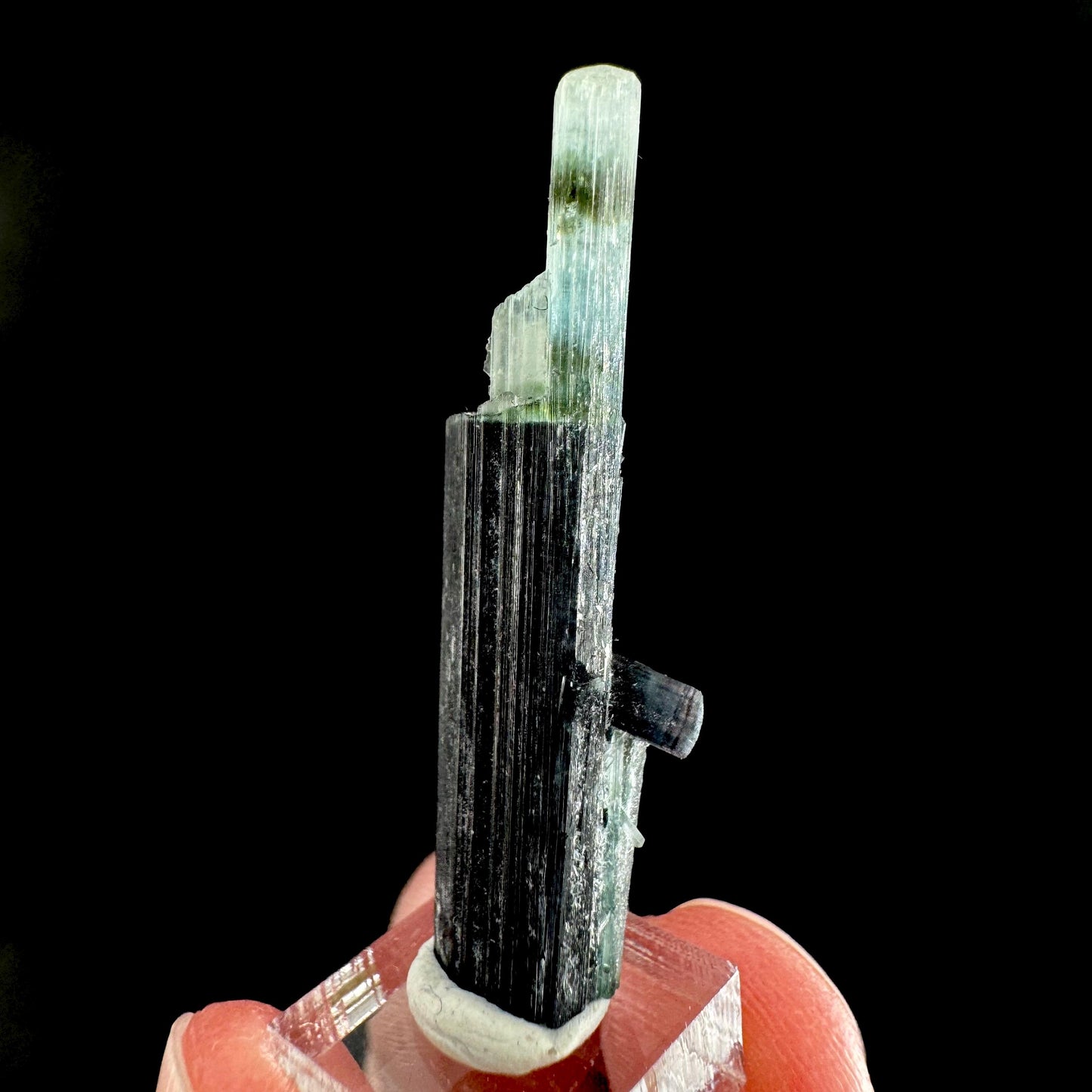 Indicolite Tourmaline Crystal | Natural Blue-Green Mineral Specimen from Pakistan