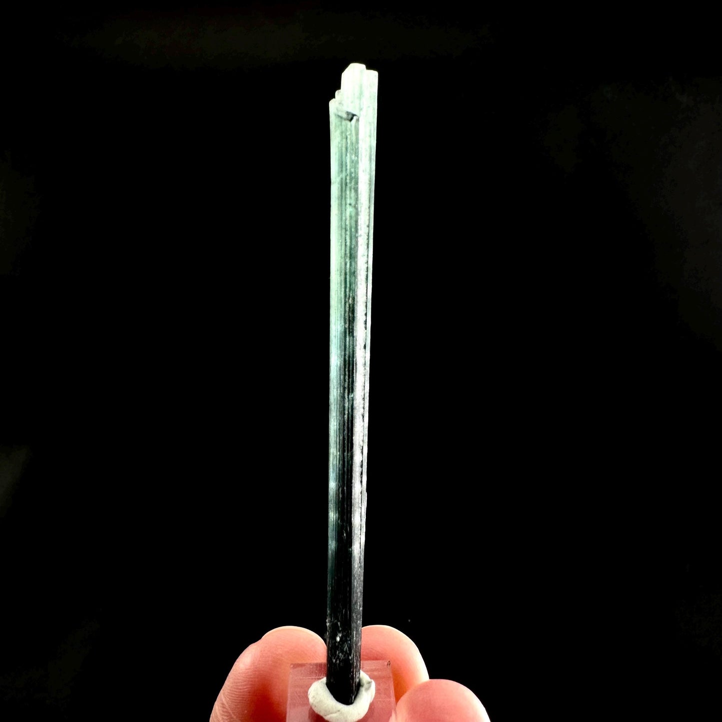 Indicolite Tourmaline Crystal | Natural Blue-Green Mineral Specimen from Pakistan
