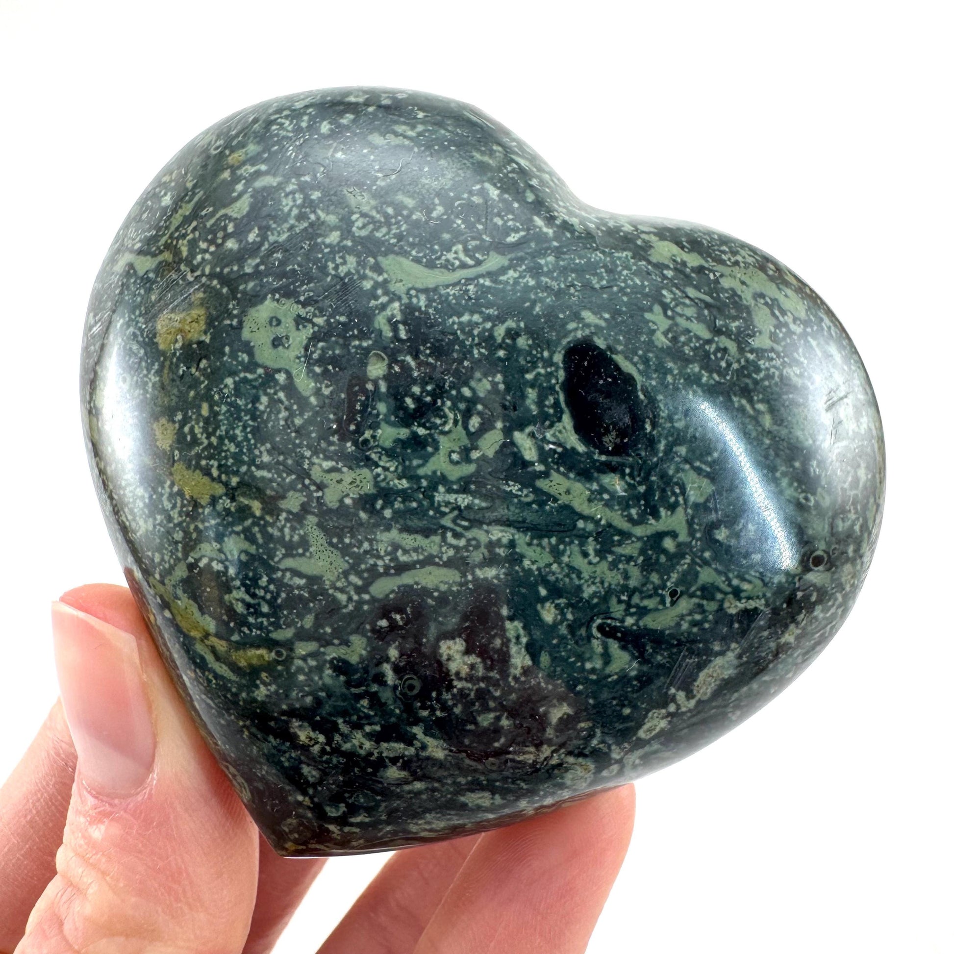 Kambaba Jasper Heart | Polished Crystal Decor