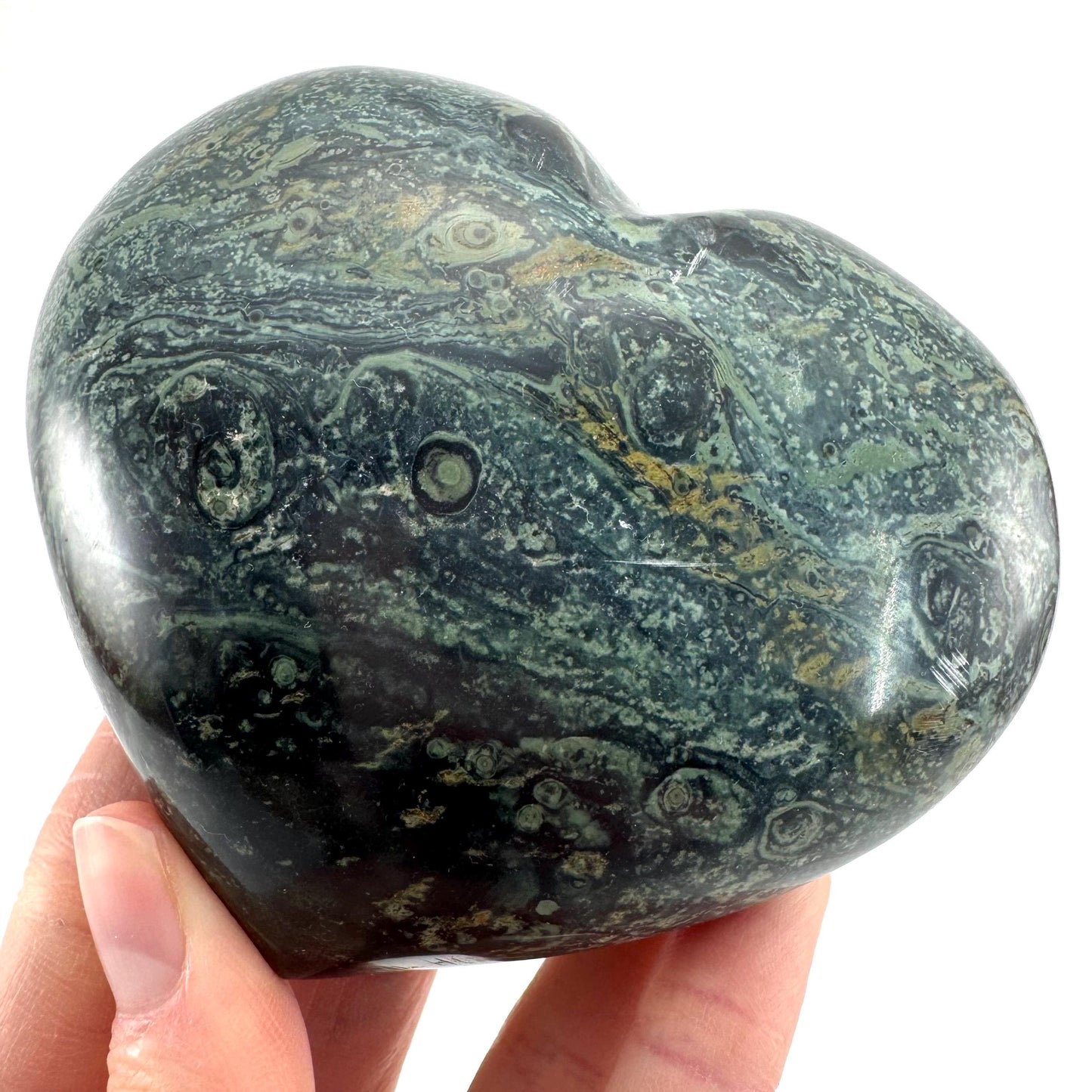 Kambaba Jasper Heart | Polished Crystal Decor
