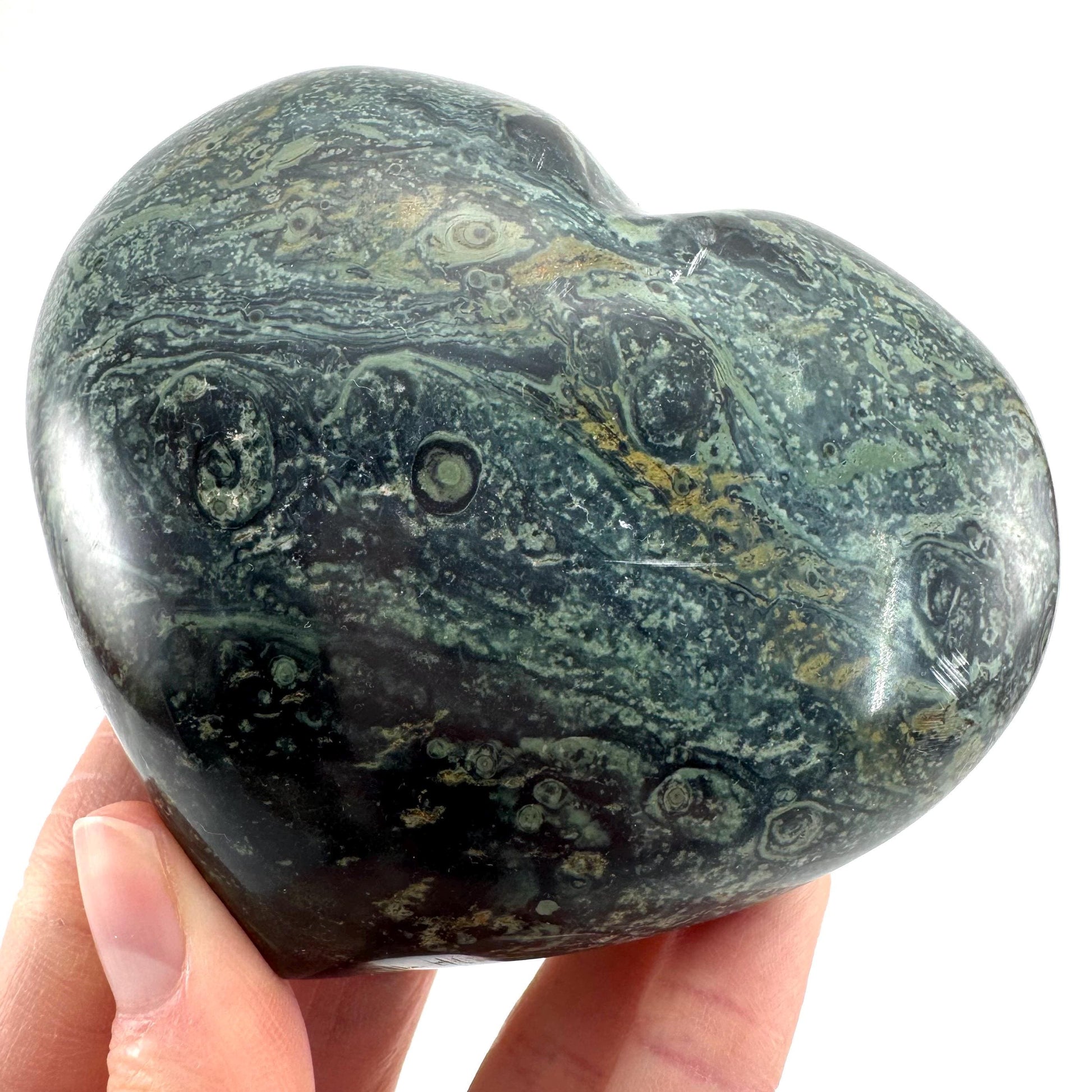 Kambaba Jasper Heart | Polished Crystal Decor