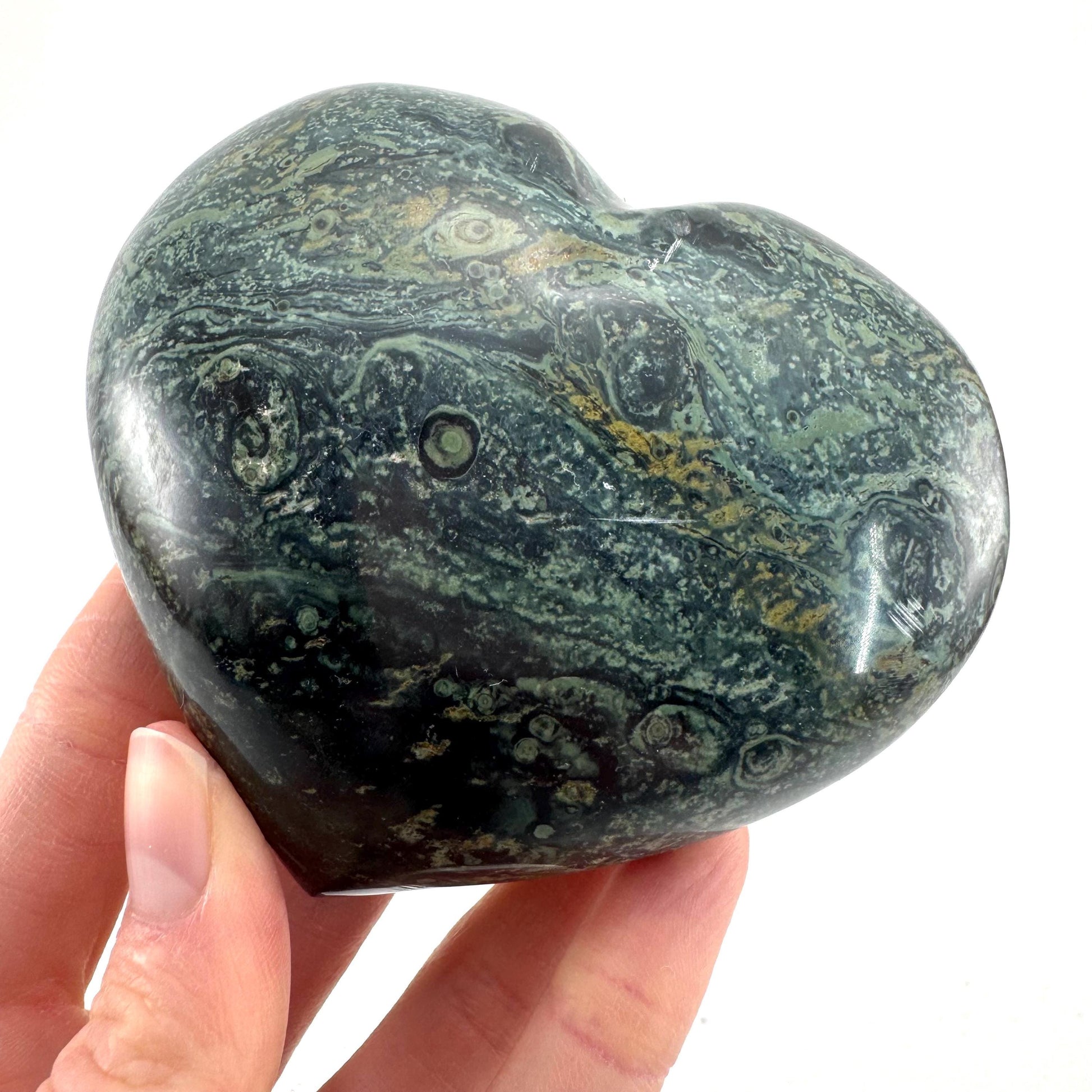 Kambaba Jasper Heart | Polished Crystal Decor