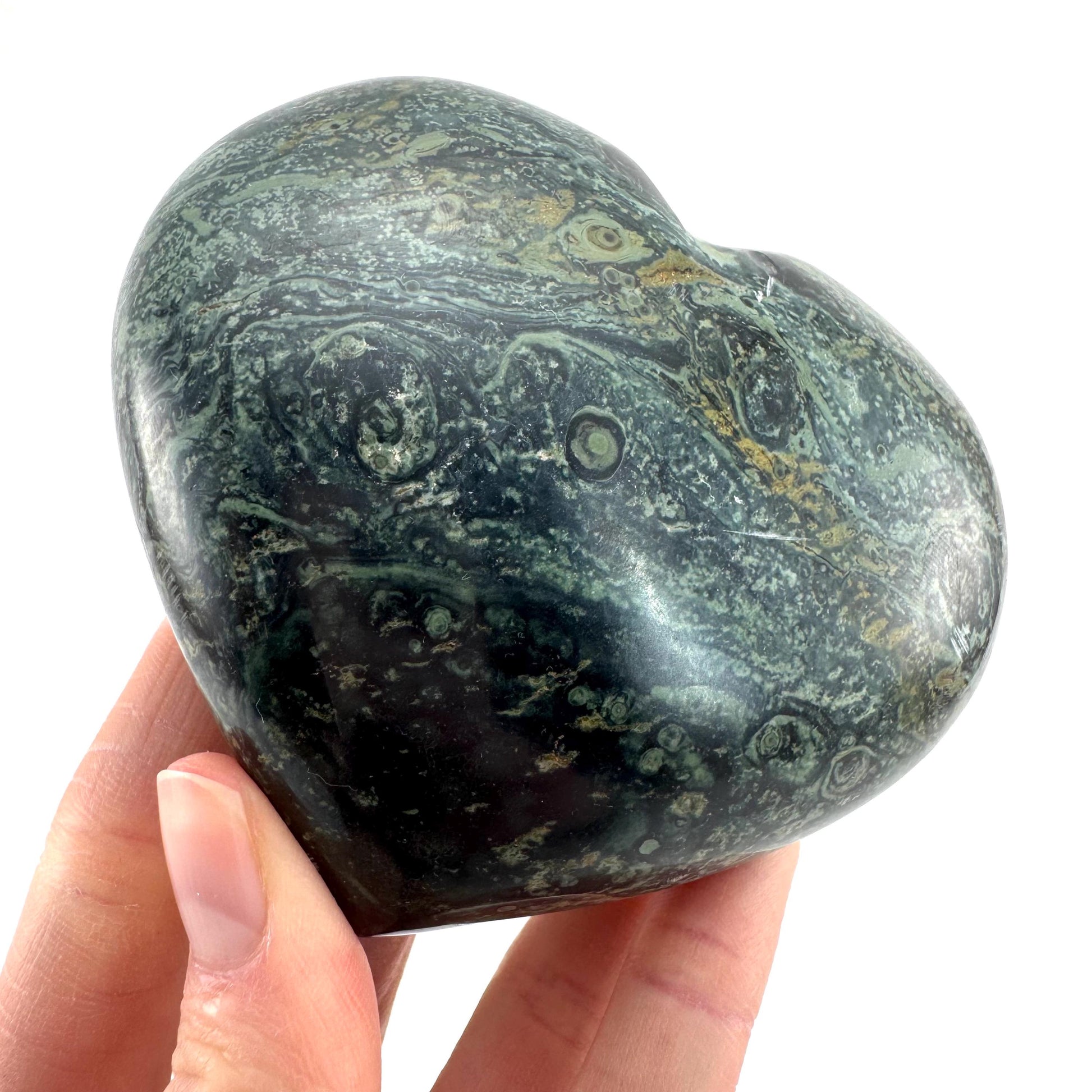 Kambaba Jasper Heart | Polished Crystal Decor
