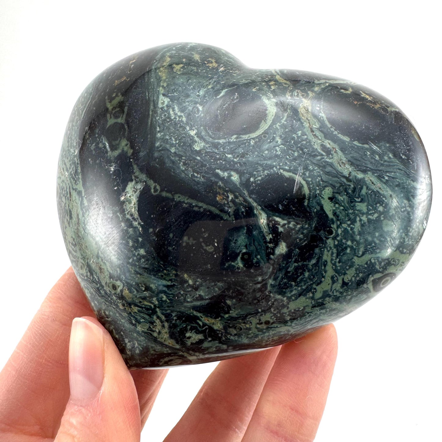 Kambaba Jasper Heart | Polished Crystal Decor