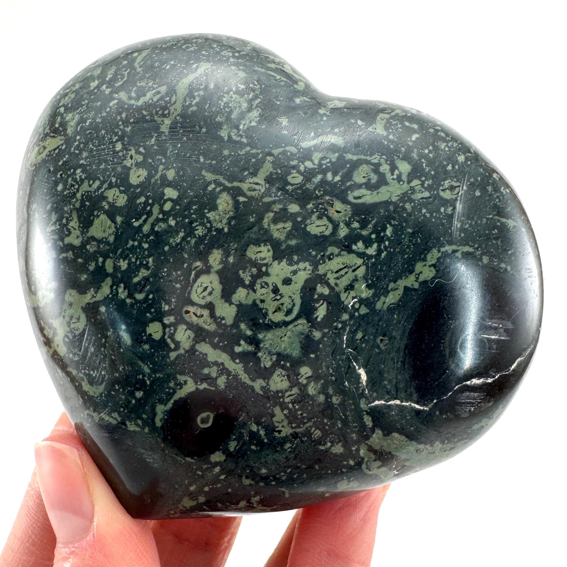 Kambaba Jasper Heart | Polished Crystal Decor