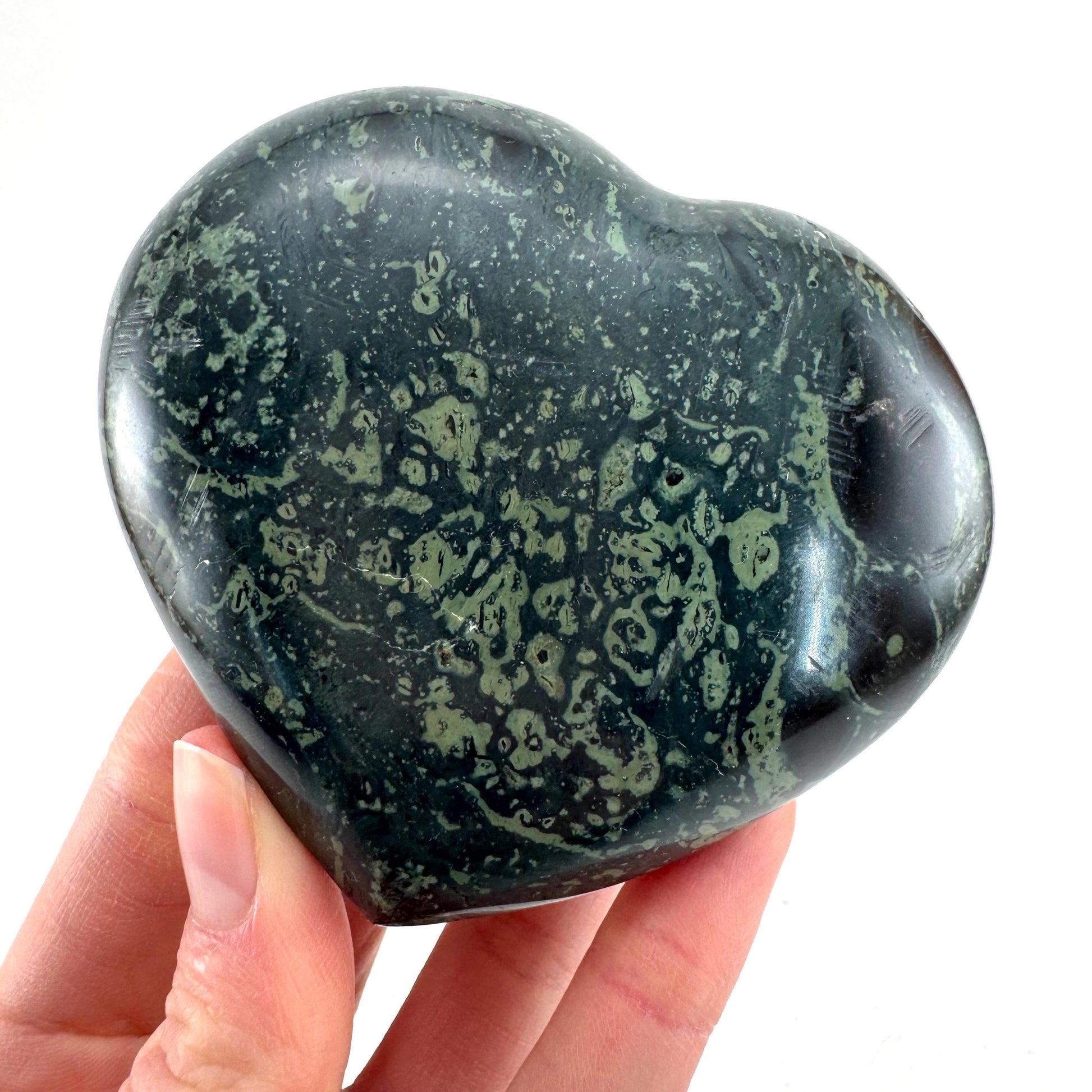 Kambaba Jasper Heart | Polished Crystal Decor