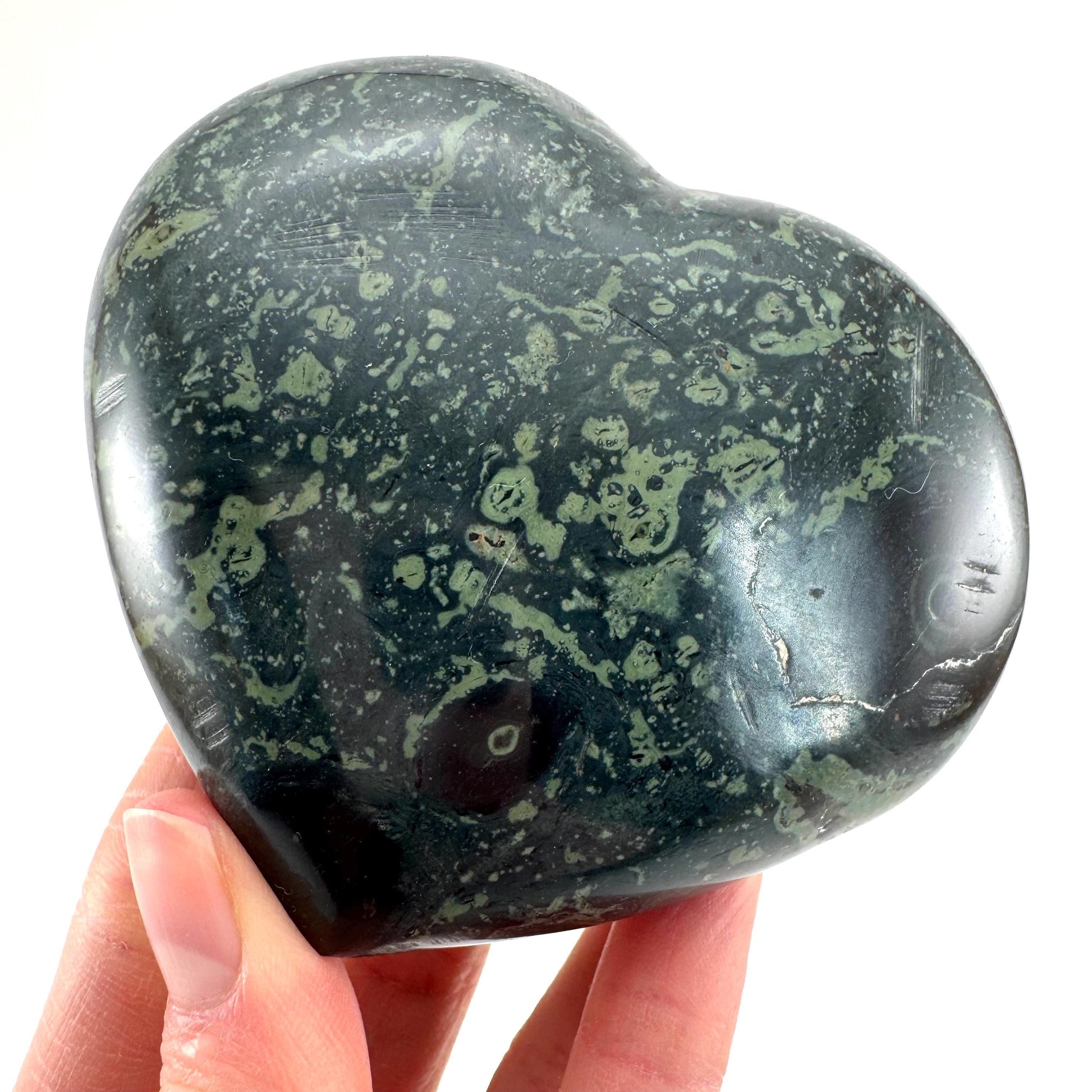 Kambaba Jasper Heart | Polished Crystal Decor