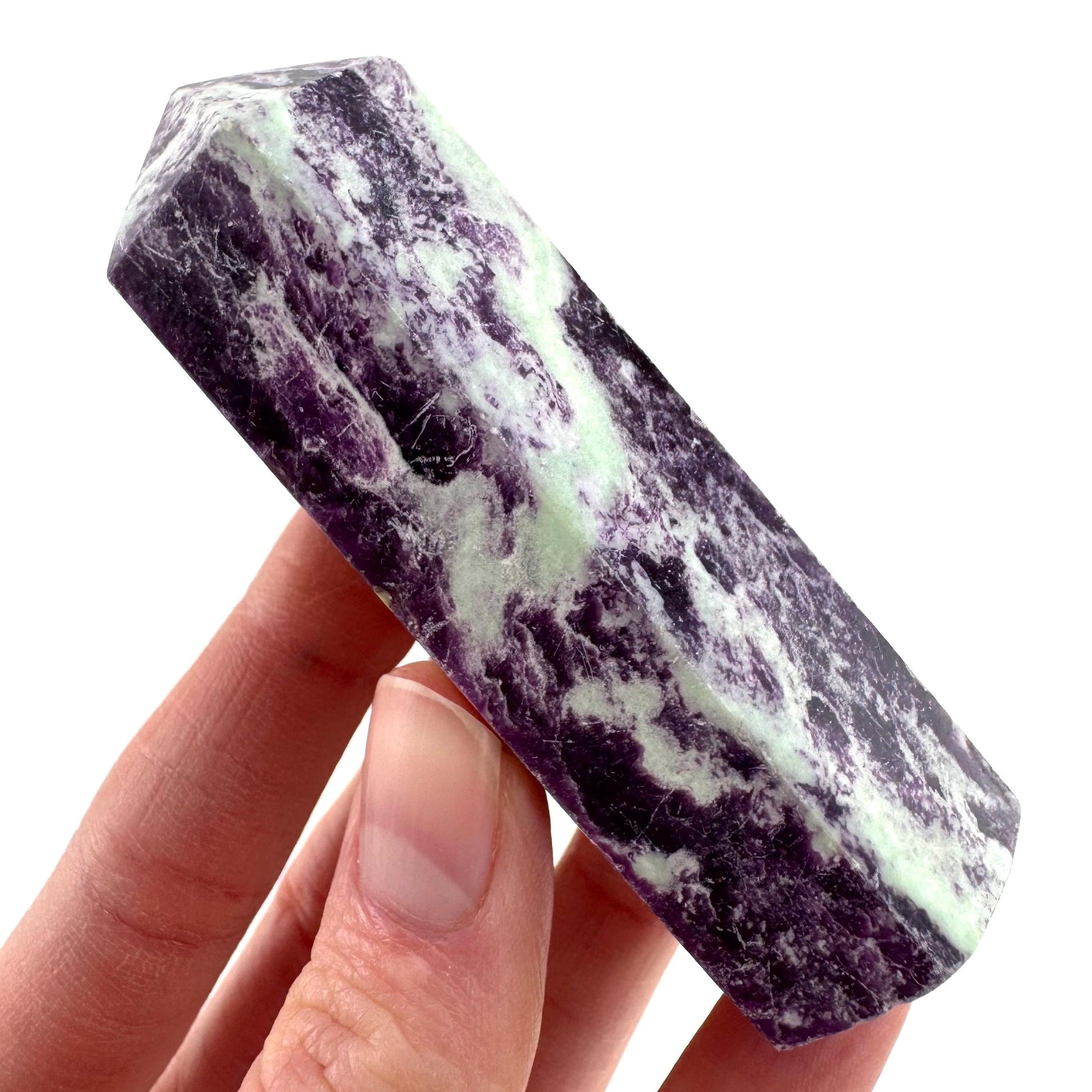Kammererite Crystal Point | Polished Tower Wand