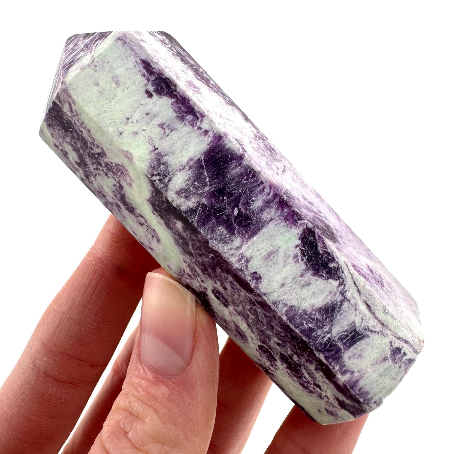 Kammererite Crystal Point | Polished Tower Wand