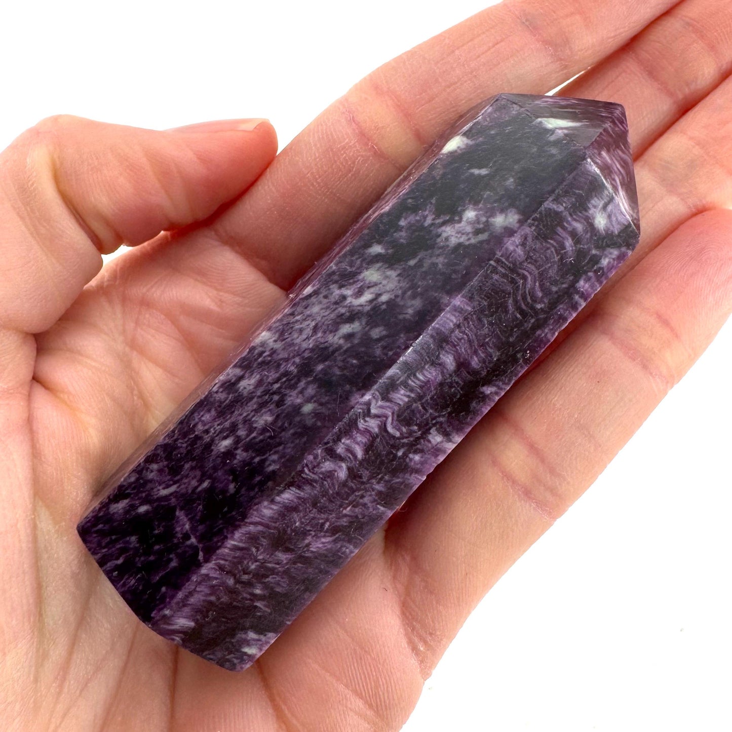 Kammererite Crystal Point | Polished Tower Wand
