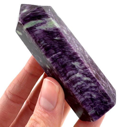 Kammererite Crystal Point | Polished Tower Wand