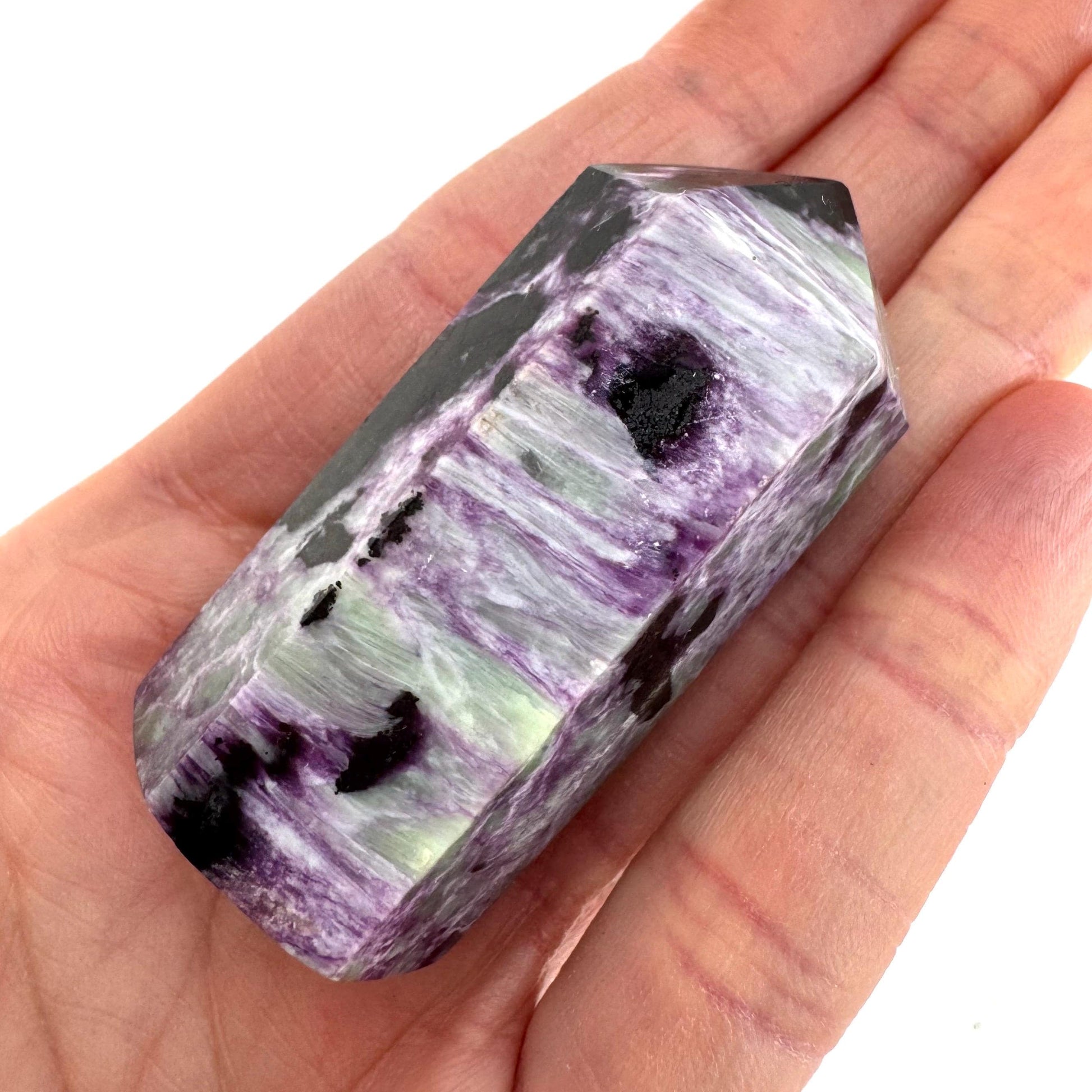 Kammererite Crystal Point | Polished Tower Wand