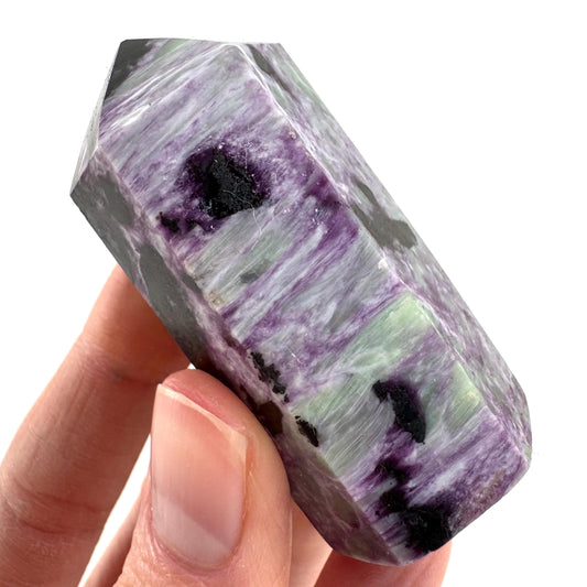 Kammererite Crystal Point | Polished Tower Wand