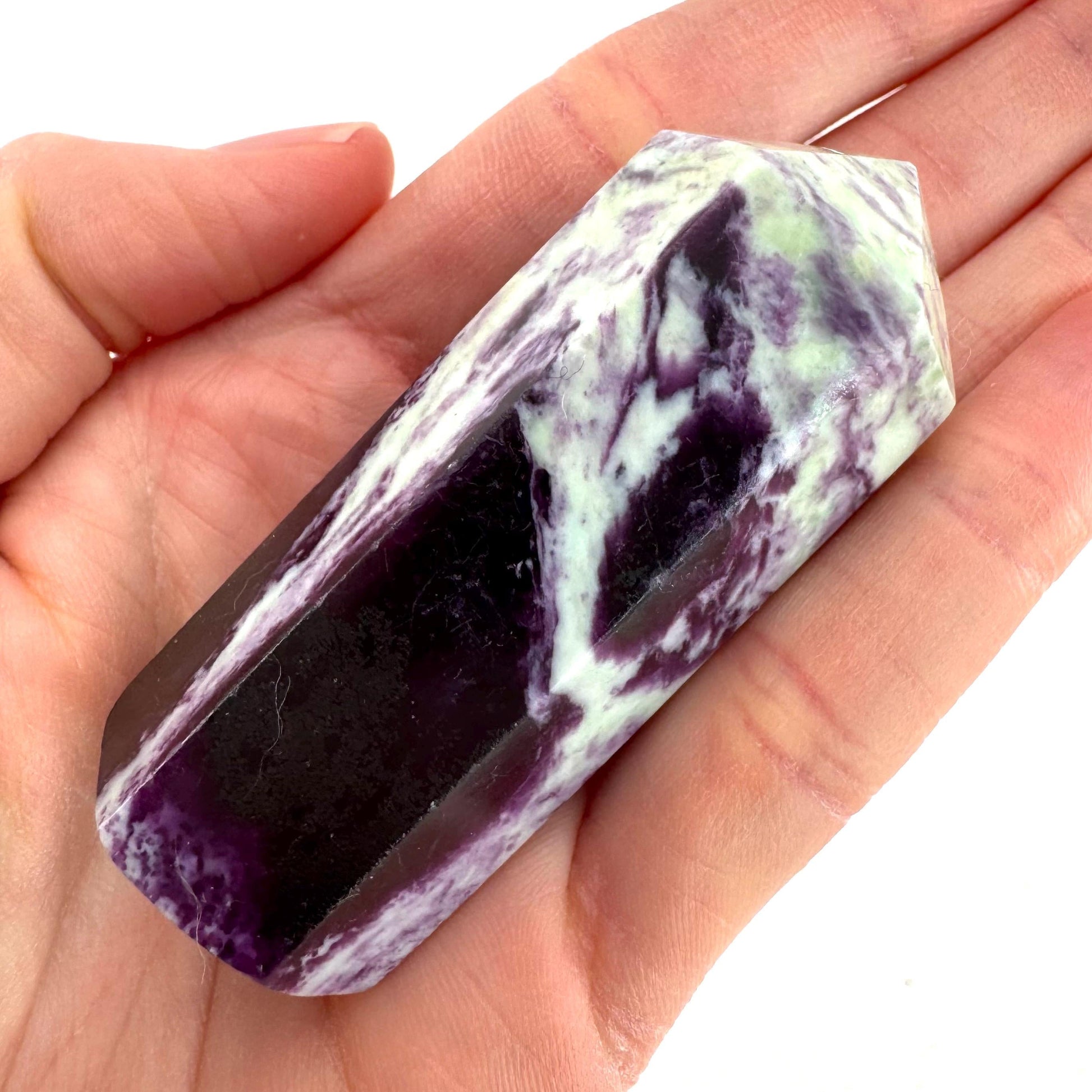 Kammererite Crystal Point | Polished Tower Wand