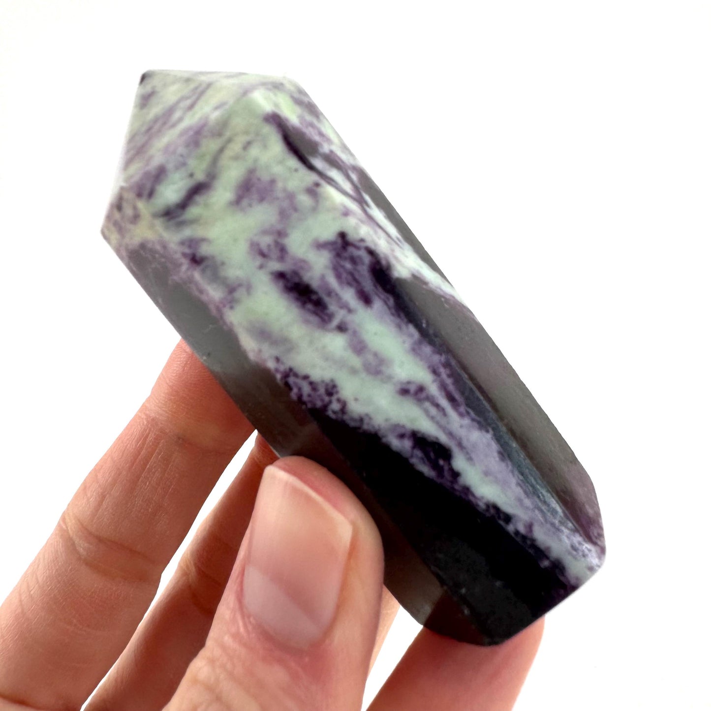 Kammererite Crystal Point | Polished Tower Wand