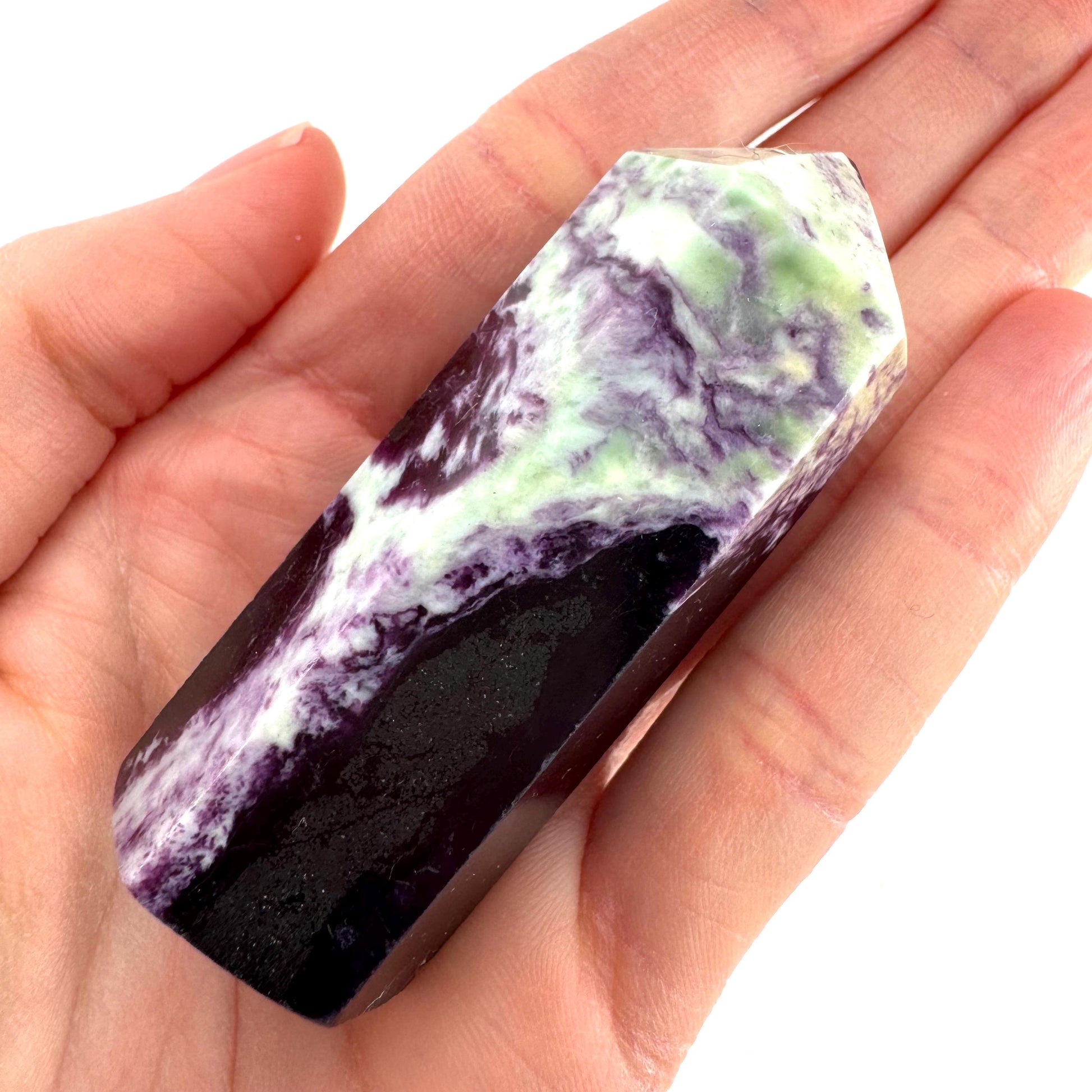 Kammererite Crystal Point | Polished Tower Wand