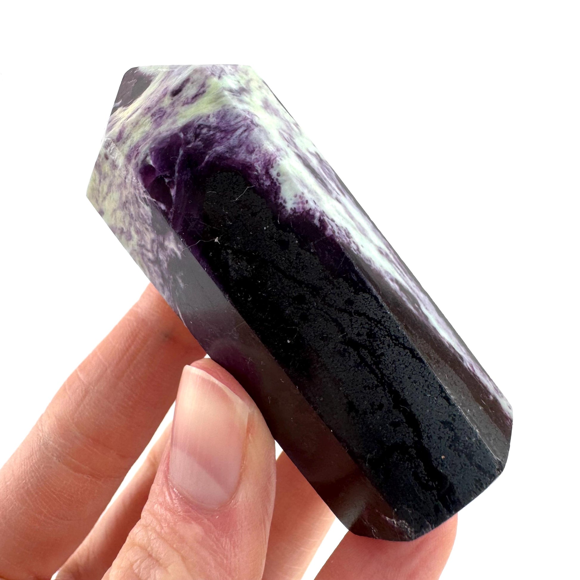 Kammererite Crystal Point | Polished Tower Wand