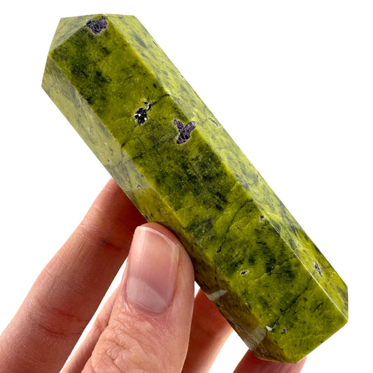Atlantisite Crystal Point | Stichtite in Serpentine from Tasmania
