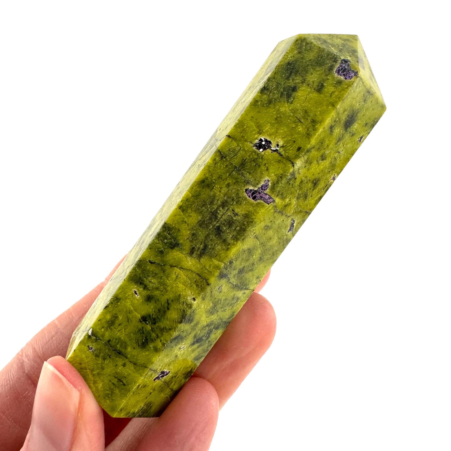 Atlantisite Crystal Point | Stichtite in Serpentine from Tasmania