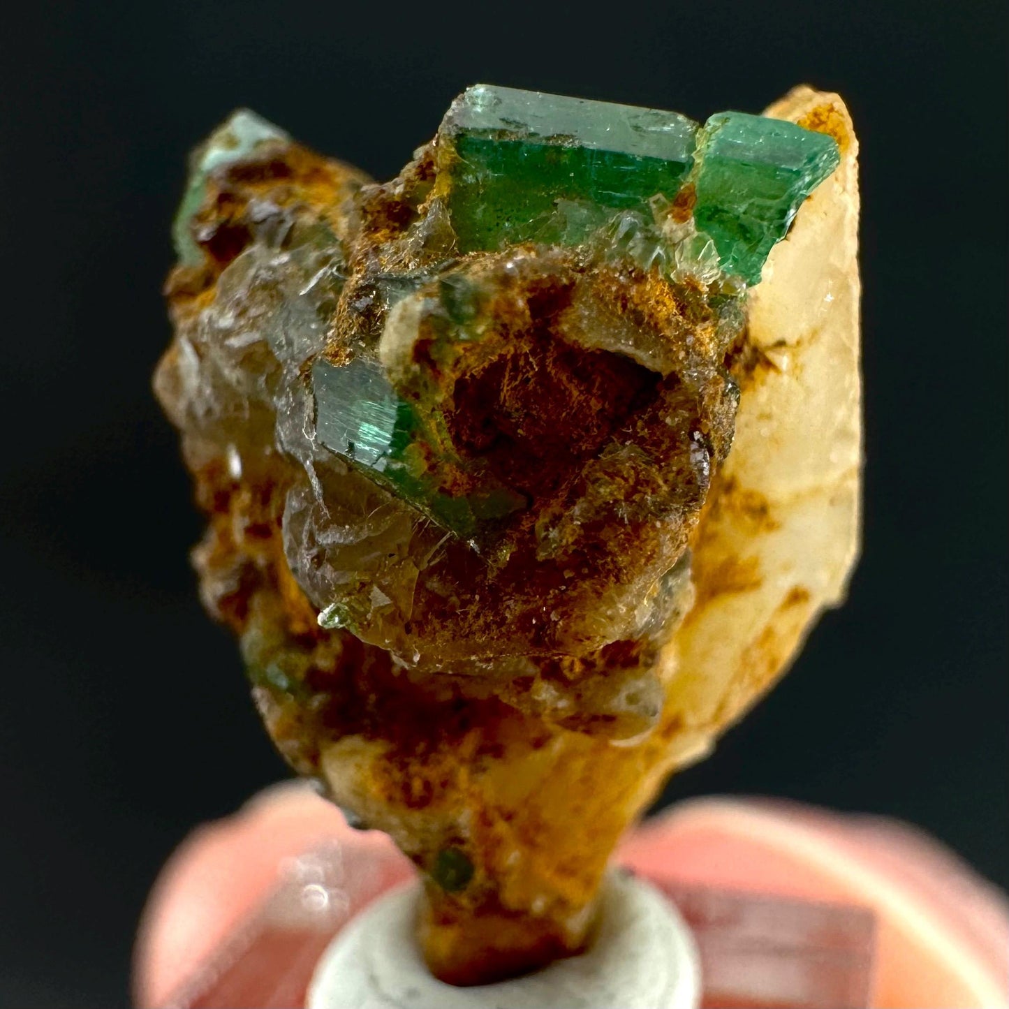 Emerald on Matrix | natural green crystal cluster, raw mineral specimen from Pakistan