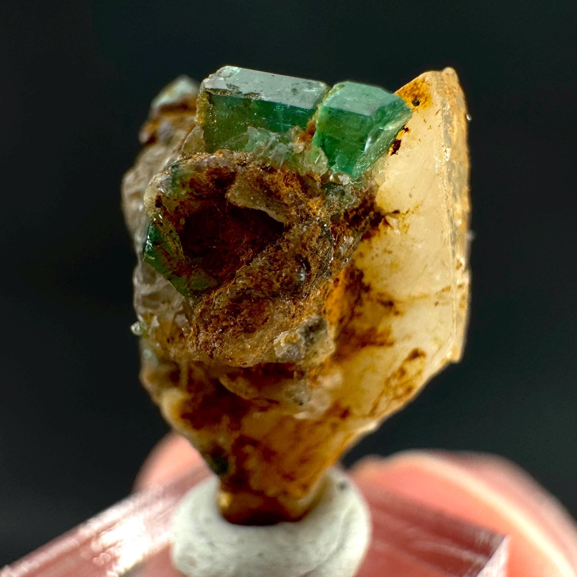 Emerald on Matrix | natural green crystal cluster, raw mineral specimen from Pakistan