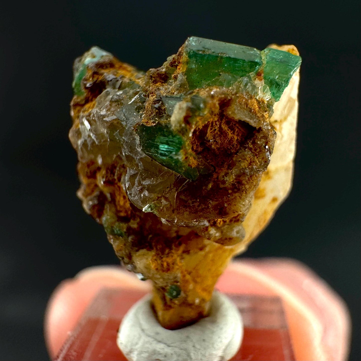 Emerald on Matrix | natural green crystal cluster, raw mineral specimen from Pakistan
