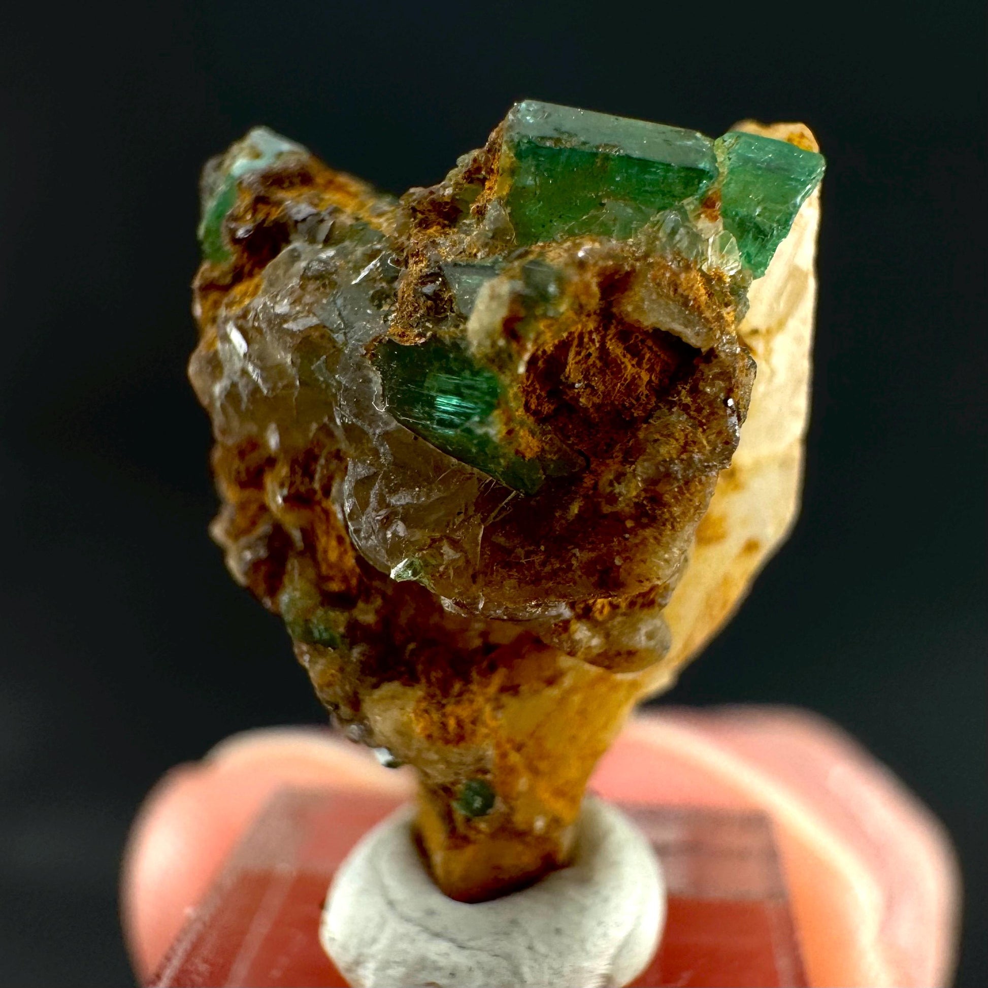 Emerald on Matrix | natural green crystal cluster, raw mineral specimen from Pakistan