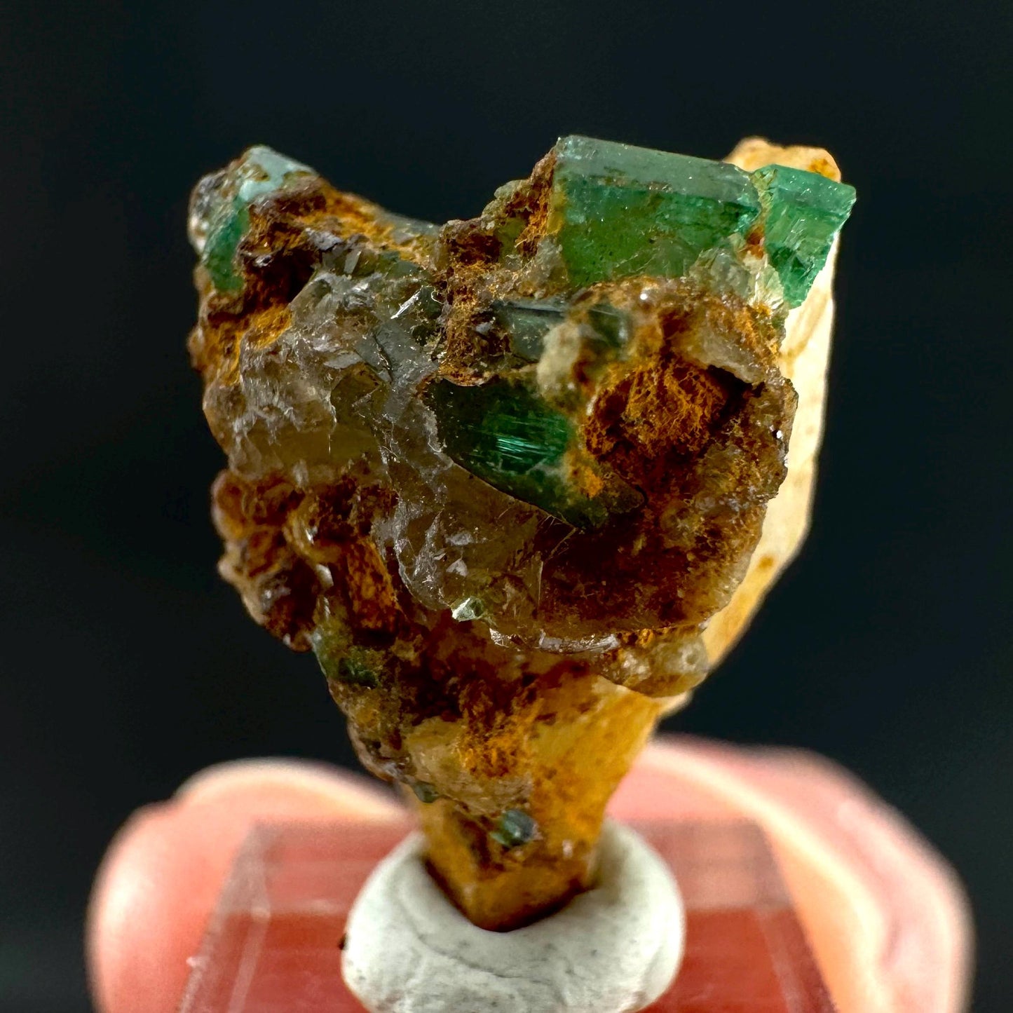Emerald on Matrix | natural green crystal cluster, raw mineral specimen from Pakistan