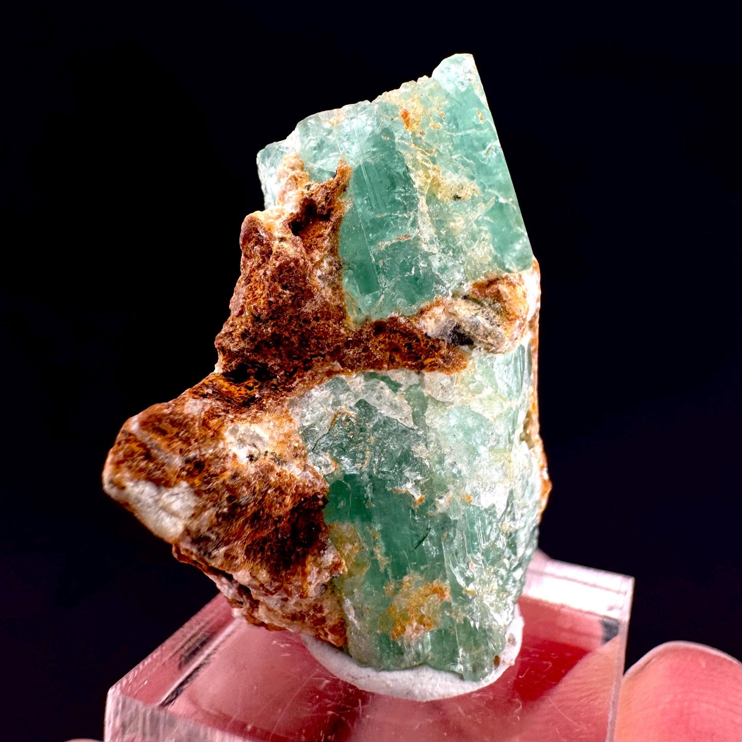 Emerald on Matrix | natural green crystal cluster, raw mineral specimen from Pakistan