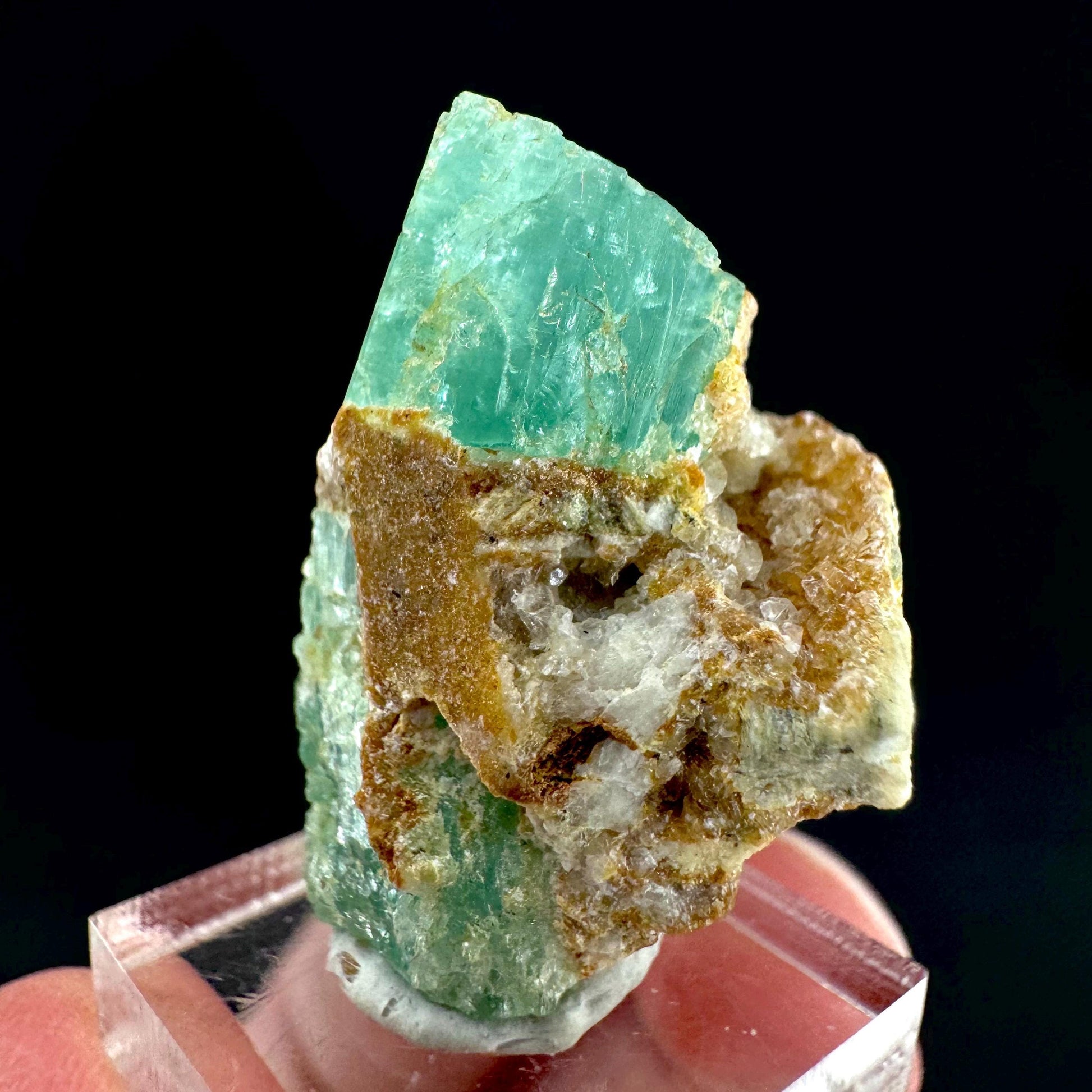 Emerald on Matrix | natural green crystal cluster, raw mineral specimen from Pakistan
