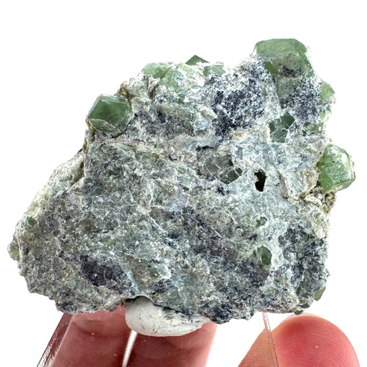 Demantoid Garnet on Matrix | raw green crystal, mineral specimen from Pakistan