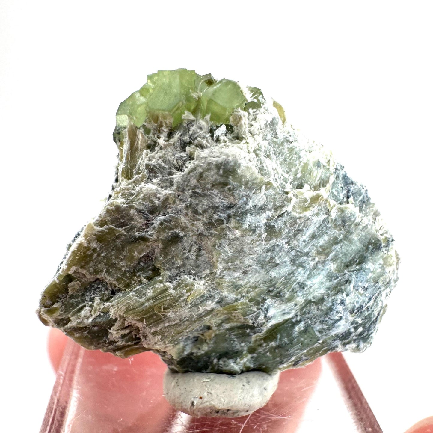 Demantoid Garnet on Matrix | raw green crystal, mineral specimen from Pakistan