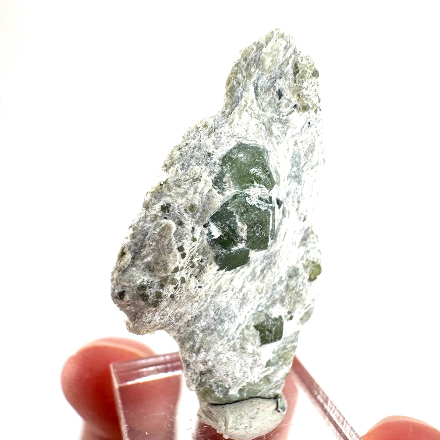 Demantoid Garnet on Matrix | raw green crystal, mineral specimen from Pakistan