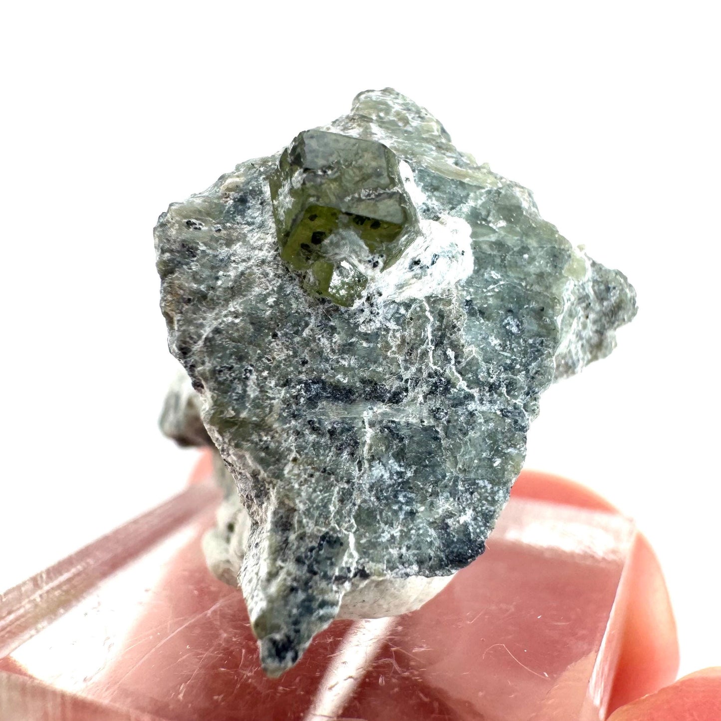 Demantoid Garnet on Matrix | raw green crystal, mineral specimen from Pakistan