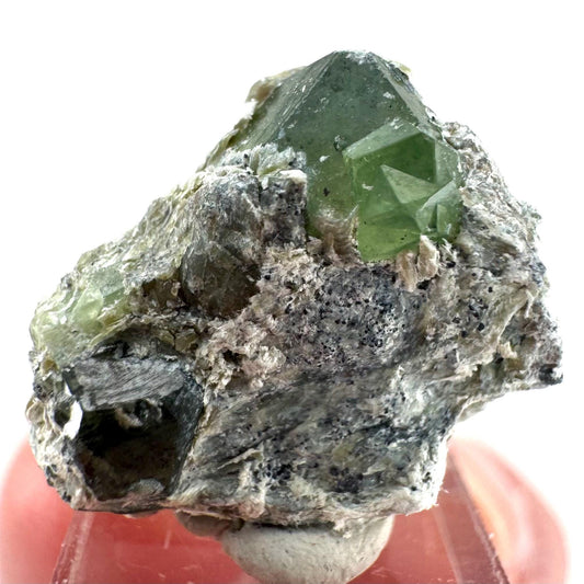 Demantoid Garnet on Matrix | raw green crystal, mineral specimen from Pakistan