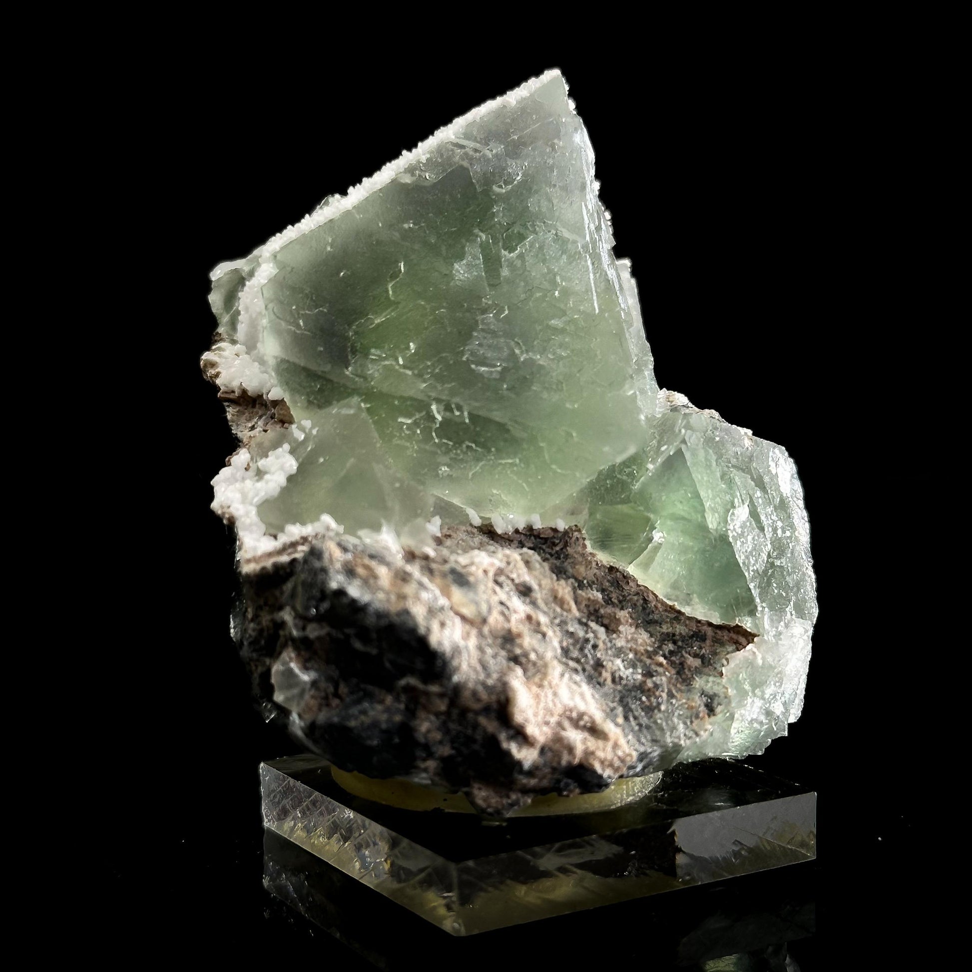 Fluorite | natural green crystal cluster, mineral specimen from China