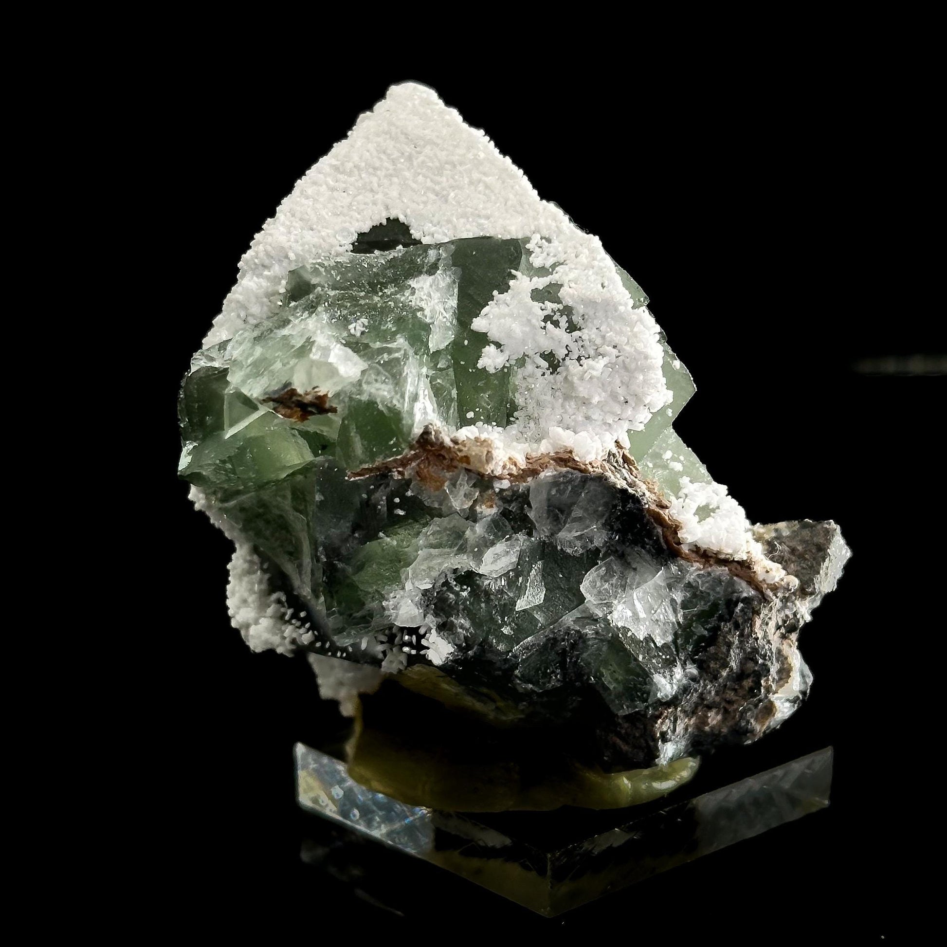 Fluorite | natural green crystal cluster, mineral specimen from China