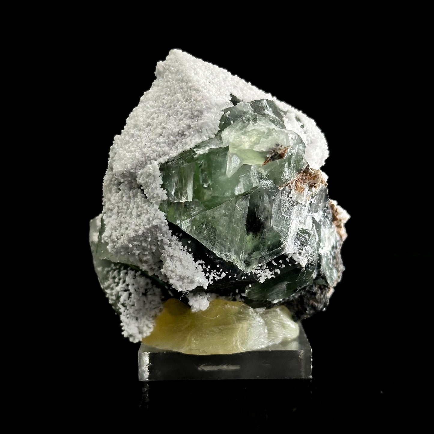 Fluorite | natural green crystal cluster, mineral specimen from China