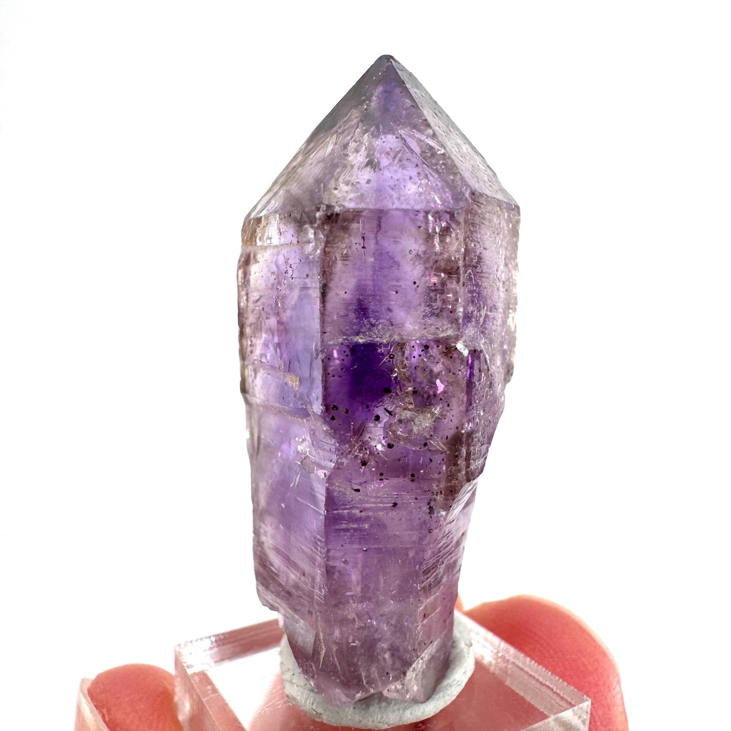 Amethyst Enhydro Point | Shangaan elestial crystal, mineral specimen from Zimbabwe