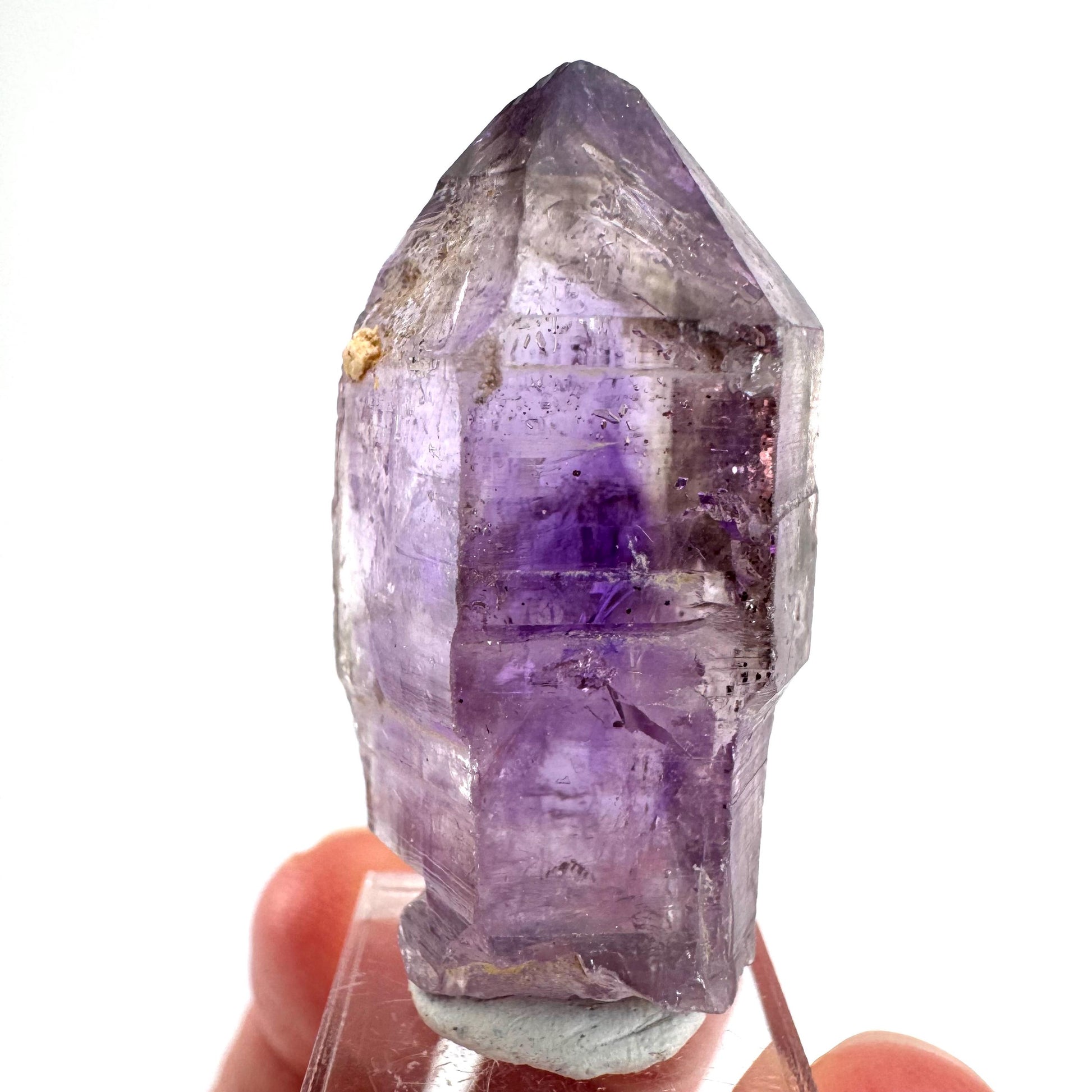 Amethyst Enhydro Point | Shangaan elestial crystal, mineral specimen from Zimbabwe