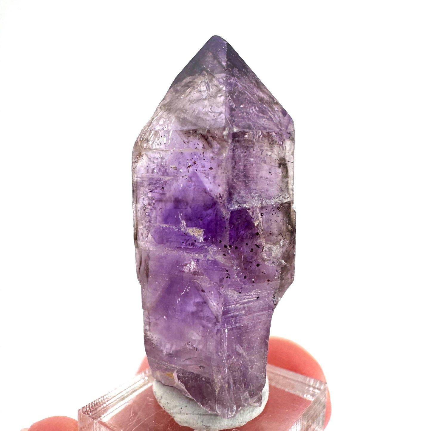 Amethyst Enhydro Point | Shangaan elestial crystal, mineral specimen from Zimbabwe