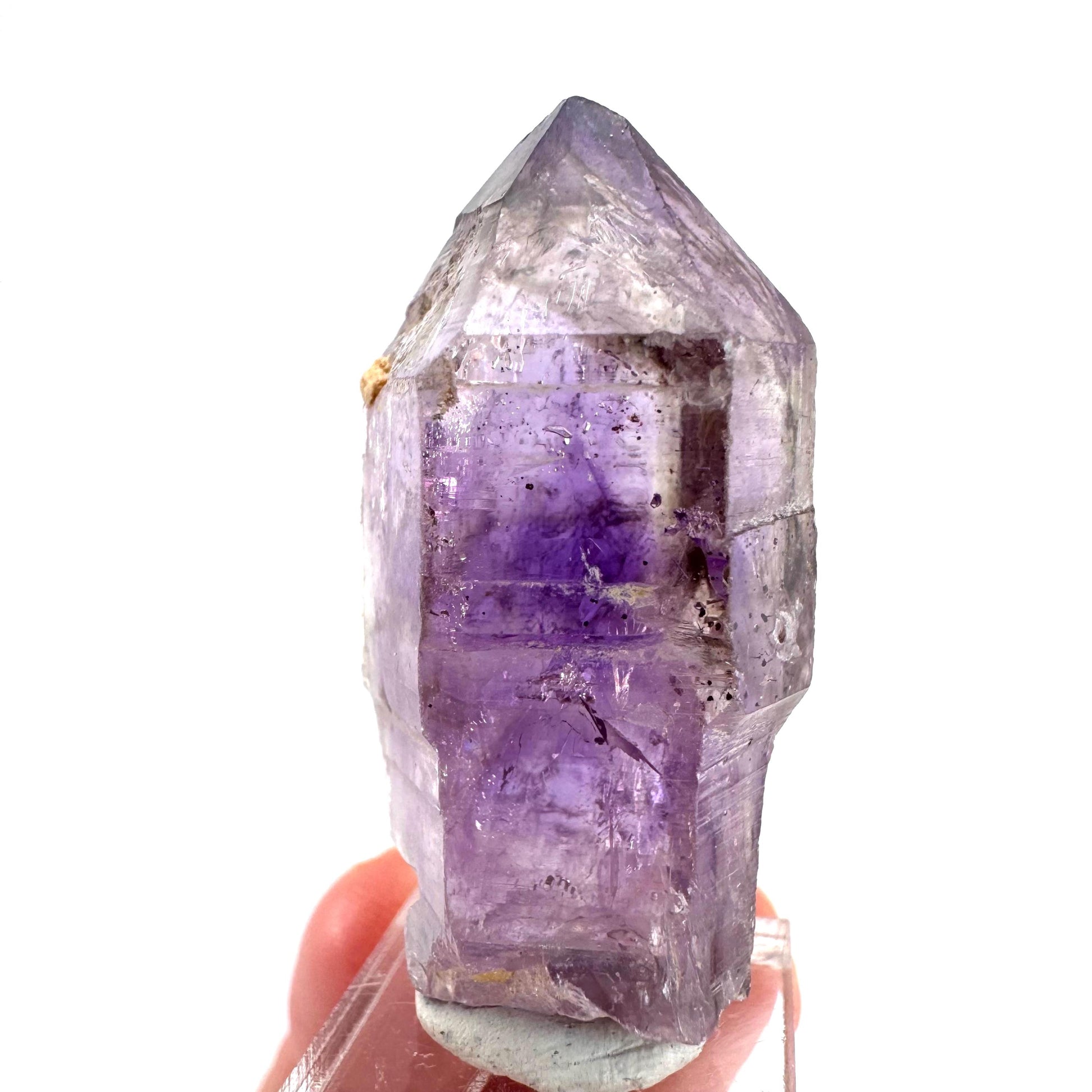 Amethyst Enhydro Point | Shangaan elestial crystal, mineral specimen from Zimbabwe