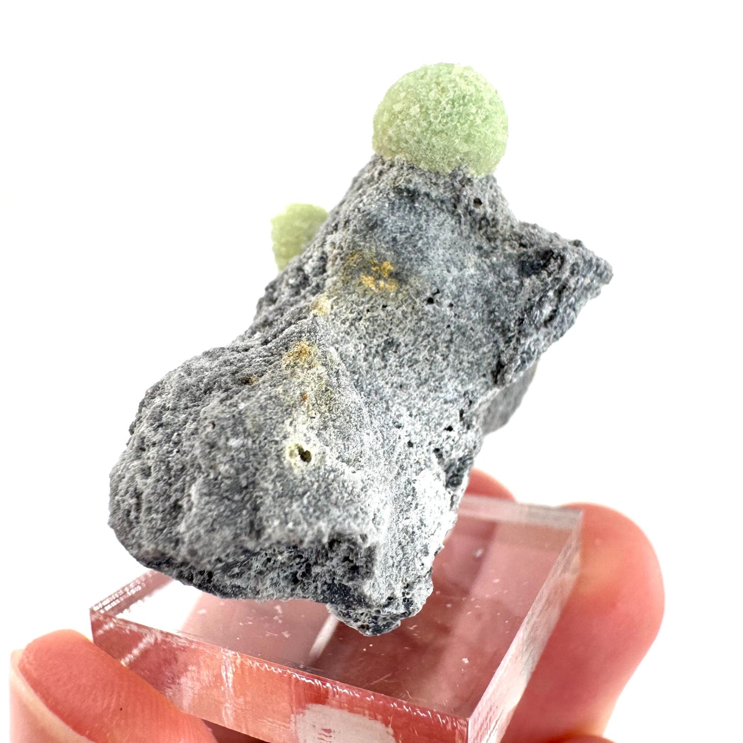 Wavellite (Arkansas, USA) | green crystal cluster, mineral specimen
